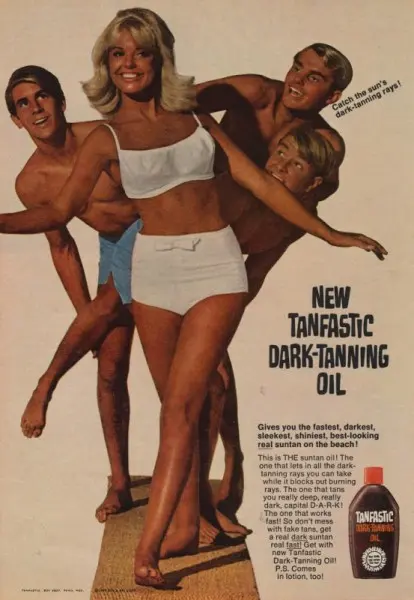 Anuncio vintage del verano.
