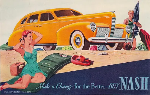 Anuncio vintage del verano.