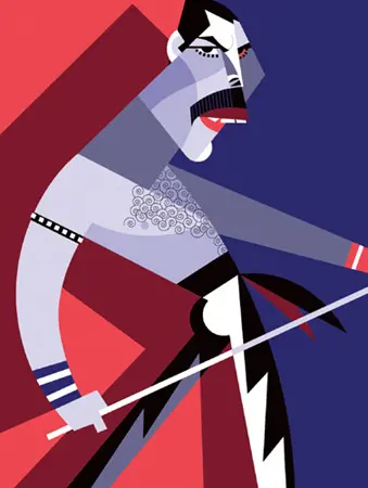 Freddie Mercury, de Queen.