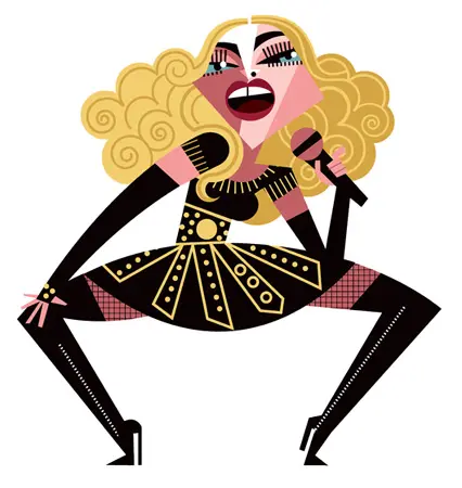 Madonna - dibujo de Pablo Lobato