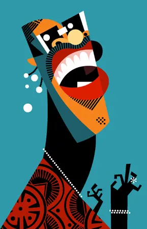 Stevie Wonder - dibujo de Pablo Lobato