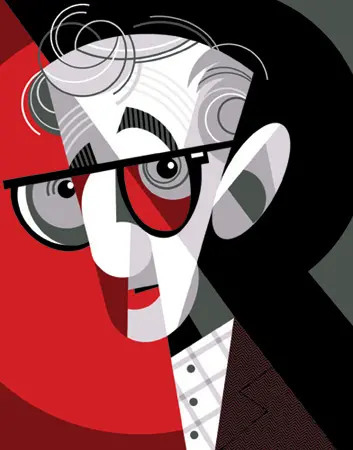 Woody Allen - dibujo de Pablo Lobato