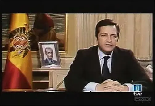 Adolfo Su&aacute;rez, el d&iacute;a de su dimisi&oacute;n, en TVE