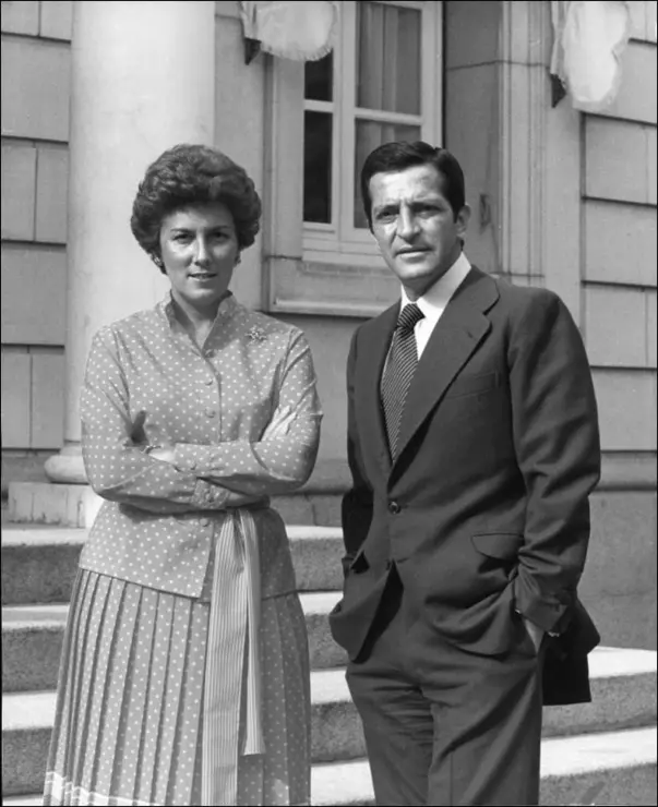 Adolfo Su&aacute;rez con su mujer