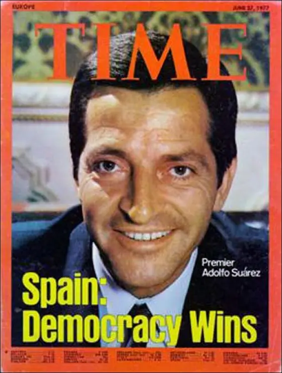 Adolfo Su&aacute;rez, portada de la revista Time