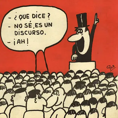 Dibujo de Gila - febrero de 1974 - Hermano Lobo