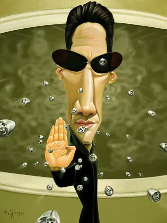 Filme Matrix - dibujo de Gustavo Paffaro