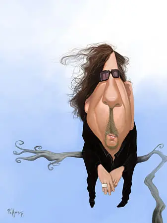 Tim Burton - dibujo de Gustavo Paffaro