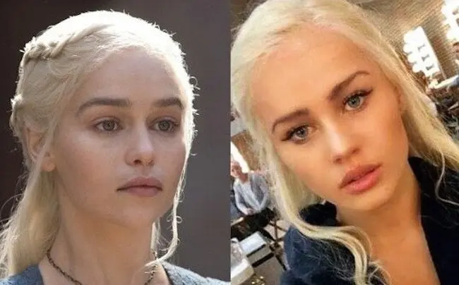 Emilia Clarke y su doble en &lsquo;Juego de Tronos&rsquo;, Rosie Mac.
