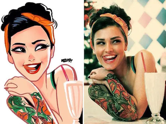 Caricatura realizada por Julio Cesar.