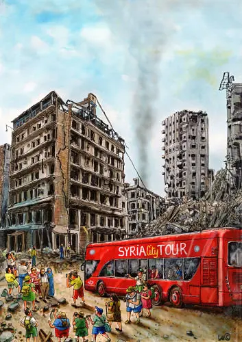 XIXPortoCartoon - Primer Premio Turismo /  Luc Vernimmen, B&eacute;lgica