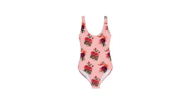 Traje de ba&ntilde;o con estampado de langosta. Kling