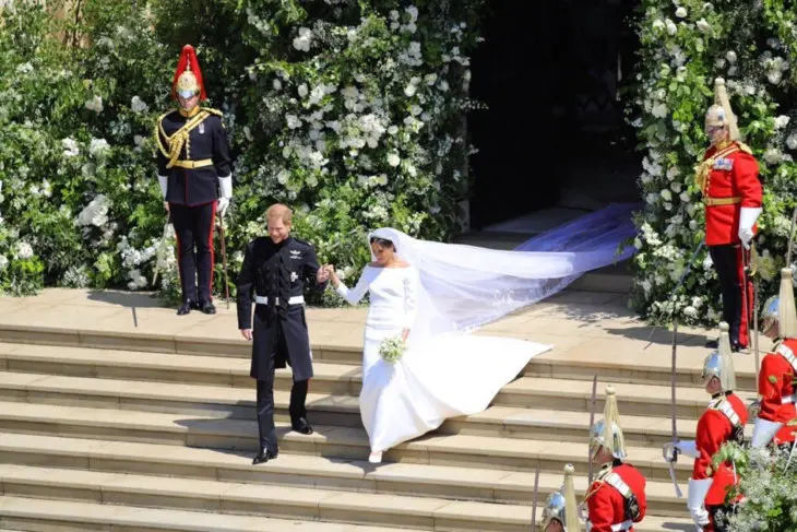 Los reci&eacute;n casados, Meghan y Harry. / Redes Sociales