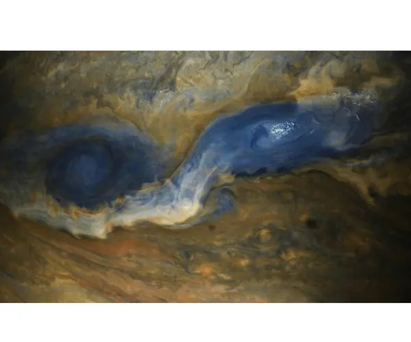 Imagen de J&uacute;piter captada por la sonda Juno. NASA (1)