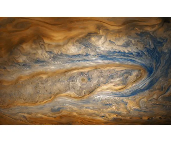 Imagen de J&uacute;piter captada por la sonda Juno. NASA (8)