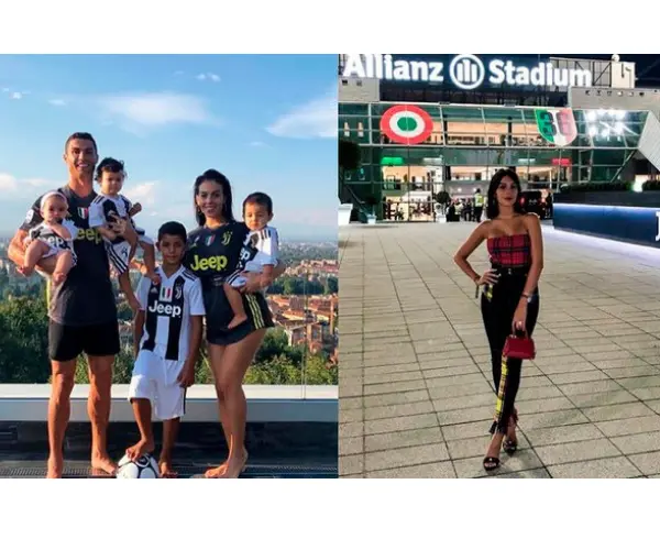 Cristiano Ronaldo; futbolista; y Georgina Rodr&iacute;guez, modelo, junto a sus hijos. Instagram. (3)