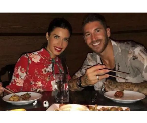 Pilar Rubio, periodista; y Sergio Ramos, futbolista. Instagram.