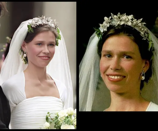 Tiara Snowdon Floral. Fue creada exclusivamente para la boda de Lady Sara Chatto, hija de la princesa Margarita. RR SS.