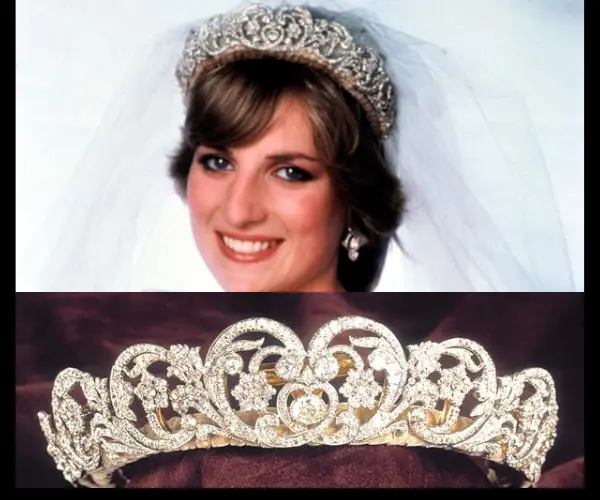 Tiara Spencer. Mundialmente conocida por ser la tiara que adorn&oacute; la cabeza de Diana de Gales en su boda con el pr&iacute;ncipe Carlos. Pertenece a su familia, los Spencer. RR SS.