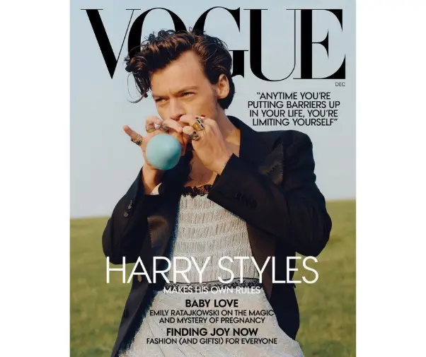 Harry Styles, cantante, para Vogue. Instagram @voguemagazine (8)