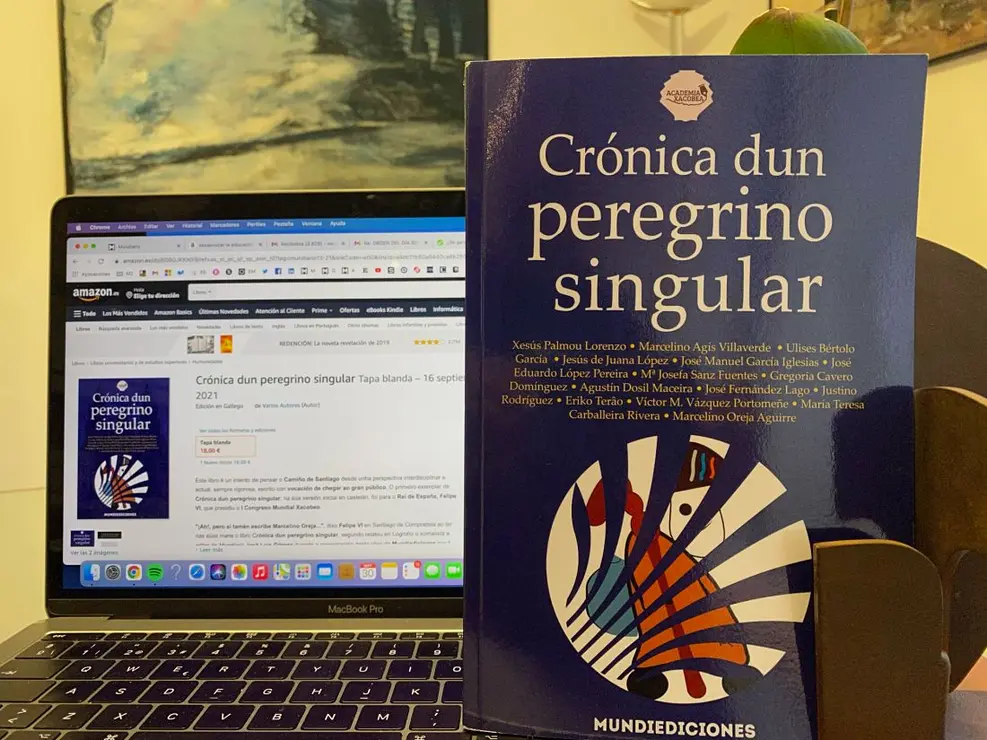 Portada del libro Crónica dun peregrino singular. / Mundiediciones