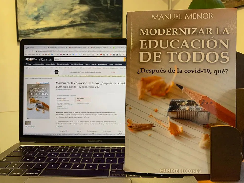 Portada del libro Modernizar la educación de todos, de Manuel Menor. / Mundiediciones
