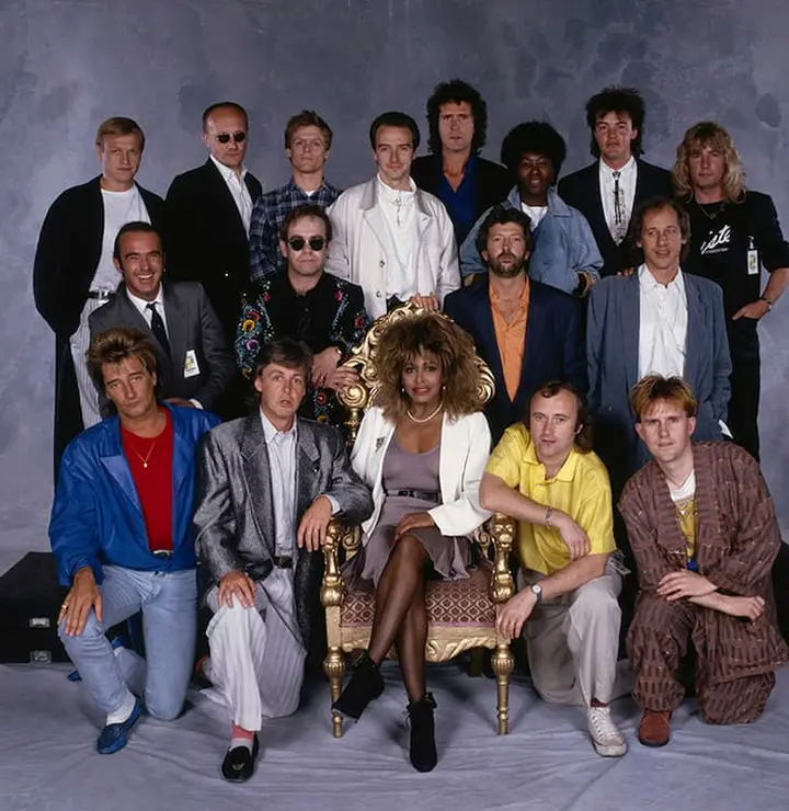 Internationally famous musicians gather for the Prince&rsquo;s Trust 10th Anniversary Rock Gala at Wembley, 23rd June 1986.&copy; Terry O Neill