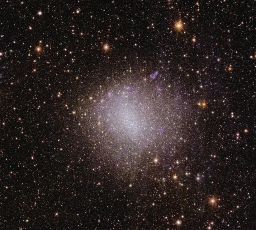 Galaxia irregular NGC 6822 captada por Euclid. / Agencia Espacial Europea (ESA).