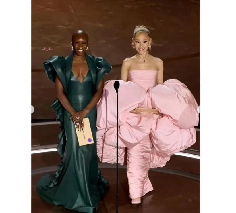 Cynthia Erivo, actriz y cantante; junto a Ariana Grande, actriz y cantante. / @arianagrande.
