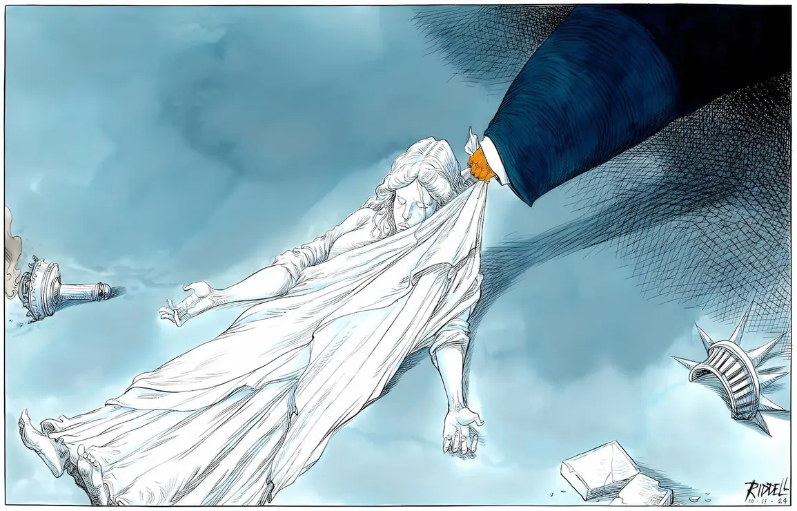 Democracia en EE.UU. en peligro - Chris Riddell, Reino Unido