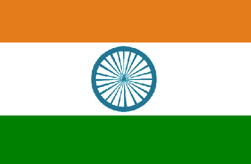Bandera de la India.