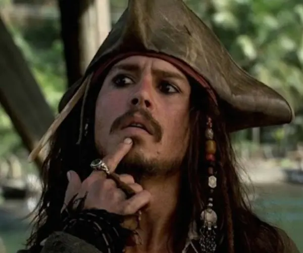 Johnny Depp, actor; en Piratas del Caribe. Disney.