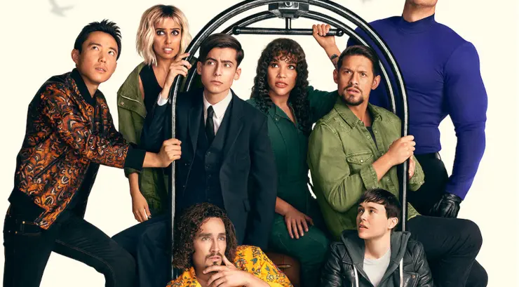 P&oacute;ster oficial de la tercera temporada de The Umbrella Academy. / Netflix