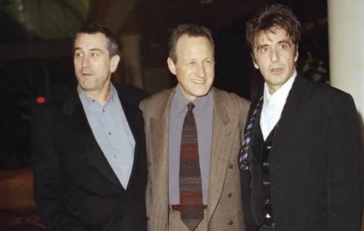 Robert De Niro, Michael Mann y Al Pacino en 1995. / IMDB