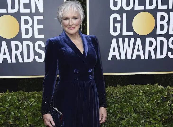 Glenn Close en la alfombra roja de los Globos de Oro del 2020  / Globos de Oro
