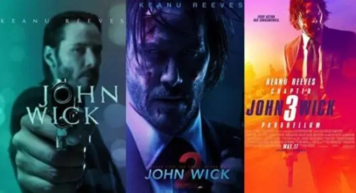 Portadas de saga John wick. / Cortes&iacute;a