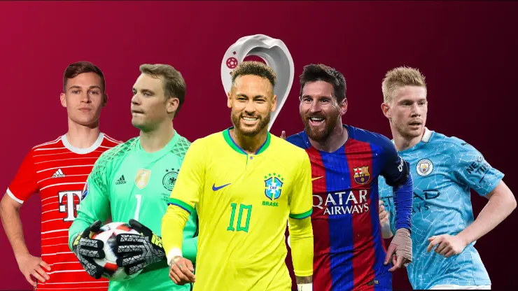 Neymar, Messi, De Bruyne, Kimmich y  Neuer son de los 50 mejores futbolistas en Qatar 2022. / MUNDIARIO