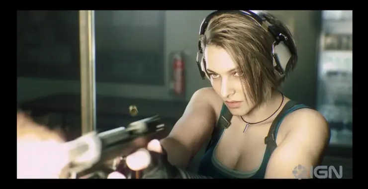 Jill Valentine en un potencial flashback de Resident Evil 3. / IGN