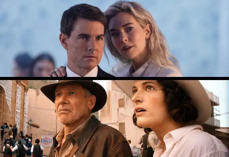 Misi&oacute;n Imposible 7 e Indiana Jones 5. / Paramount y Disney.