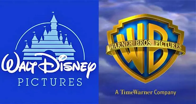Disney y Warner logos. / RRSS
