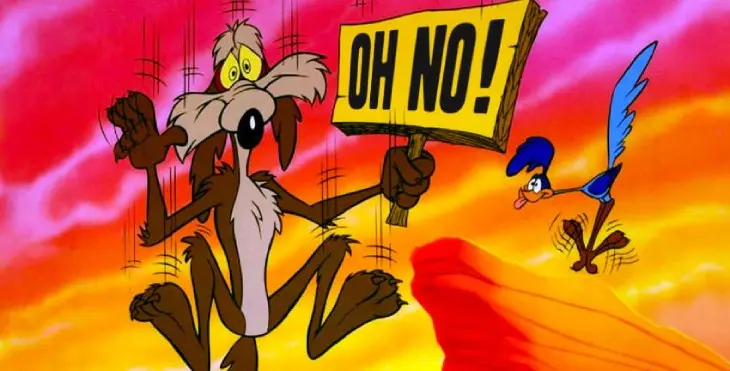 Wili Coyote en una escena cl&aacute;sica de El Correcaminos. / RR SS