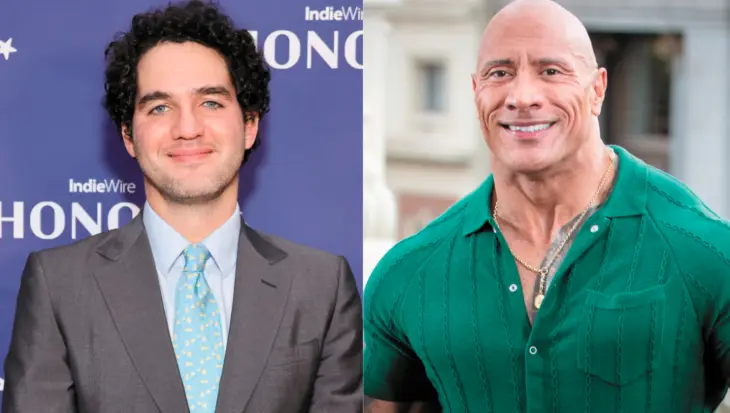 Benny Safdie y Dwayne Johnson. / RRSS