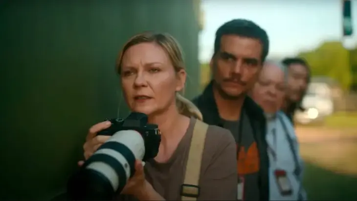 Kirsten Dunst en Civil War. / A24
