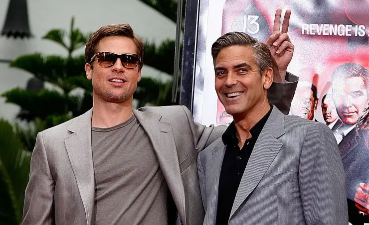 George Clooney y Brad Pitt. / RRSS