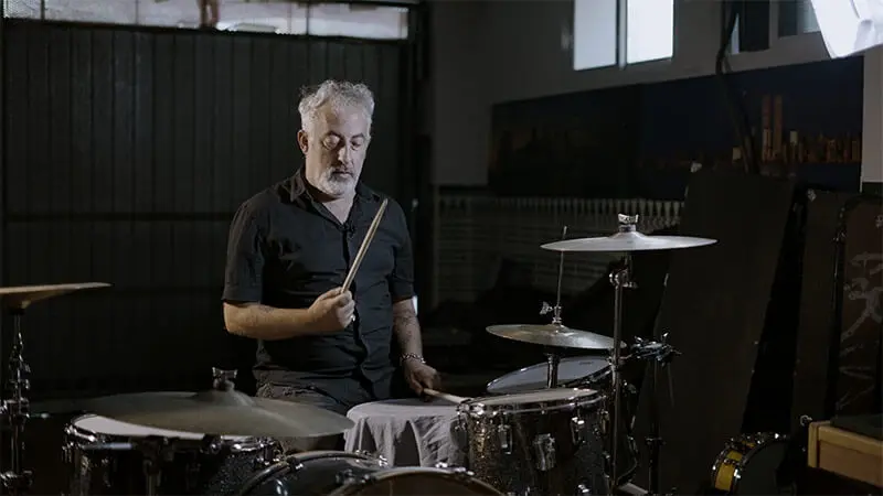 El baterista Eric Jim&eacute;nez./ RR SS