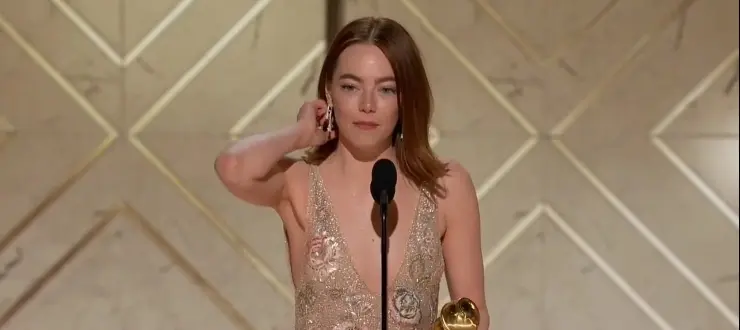 Emma Stone en la entrega 81 de los Globos de Oro. /IMDb