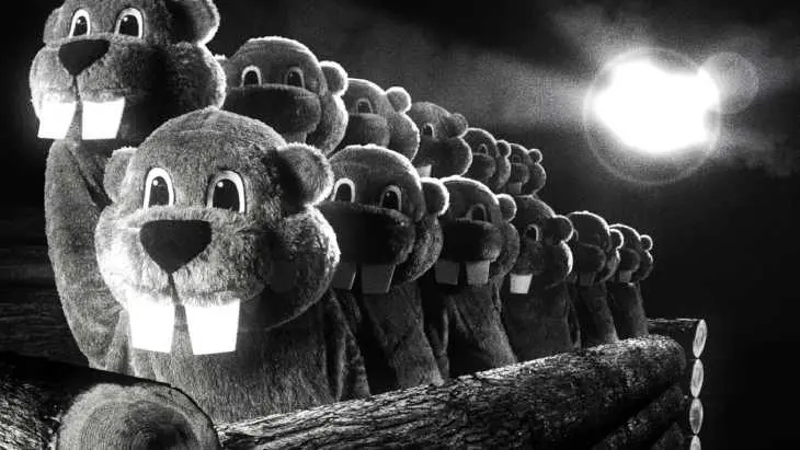 Una imagen de la cinta Cientos de castores, dirigida por Mike Cheslik. / Filmin