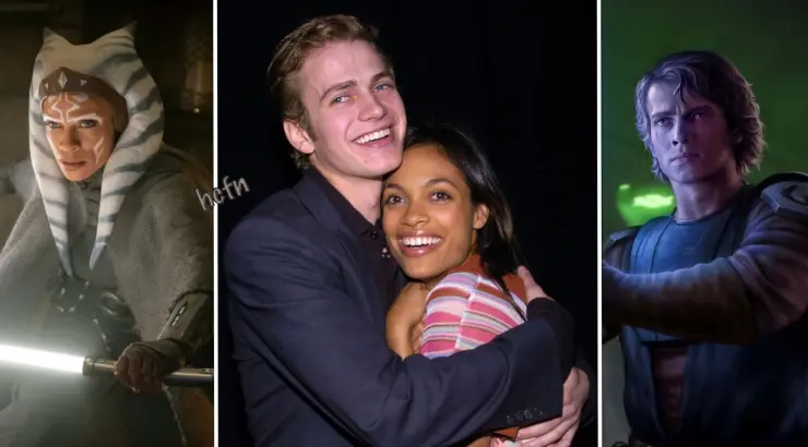 Rosario Dawson y Hayden Christensen. / Tumblr
