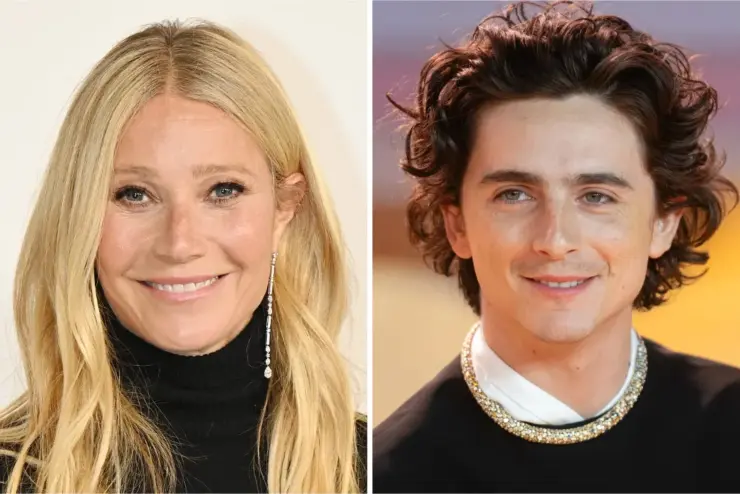 Gwyneth Paltrow y Timoth&eacute;e Chalamet. / RRSS
