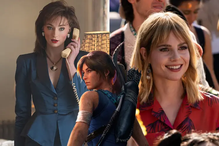 Lucy Boynton y Sophie Turner; Tomb Raider. / RRSS